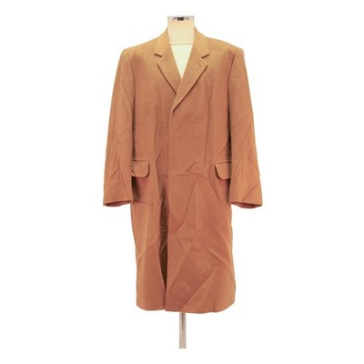 Herren Kamel Wollmischung Klassische Jacke XL Knopf Schlicht Passform