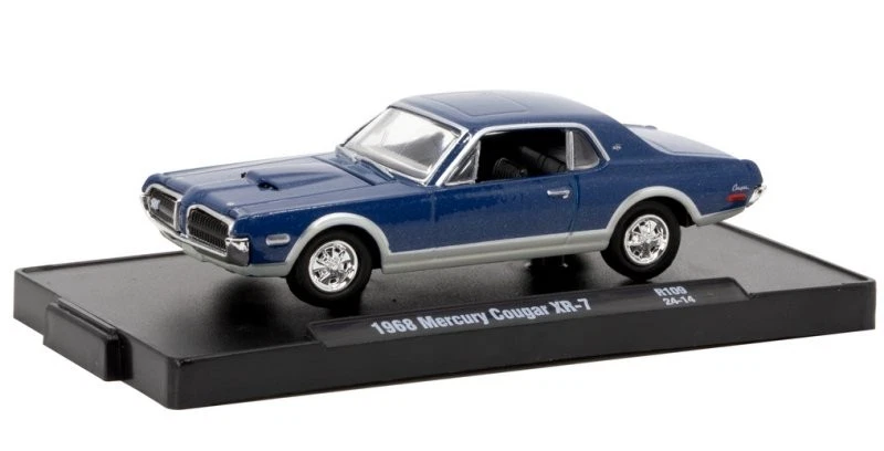 MERCURY Cougar XR-7 - 1968 - blue - M2 1:64 - Immagine 4 di 4