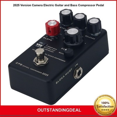 NEW Camera Black Electric Guitar and Bass Compressor Pedal Multifunctional #zn