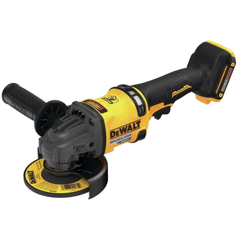 Amoladora inalámbrica DEWALT DCG418BR 60V MAX 4-1/2" a 6" certificada restaurada
