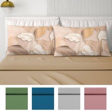 GLADIS Solid Color Fancy 4 Pillowcases Double Cotton Sheet Set