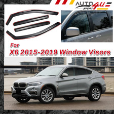 Fits 2015-19 Bmw X6 In-channel Rain Sun Wind Guard Deflectors Side Window Visor Fits 2015-19 Bmw X6 In-channel Rain Sun Wind Guard Deflectors Side Window Visor