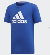 Boys Adidas Brand New Must Haves Badge Of Sport T - Shirt Age 7-8