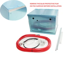 Complete Aluminum Battery Box Relocation Kit Universal W/Cables and hardware