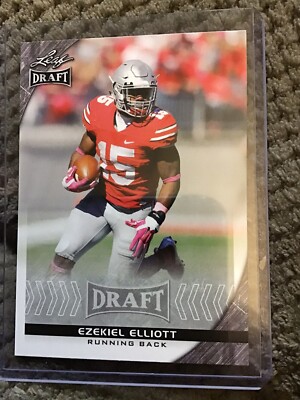 EZEKIEL ELLIOTT 2016 LEAF DRAFT ROOKIE FOOTBALL CARD