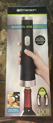 EMERSON Automatic Wine Opener With Bonus Foil Cutter Brand NEW w/Box/instruction