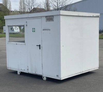 1x Shelter Kabine Container ex Bundeswehr Wohncontainer NATO ALU Kabine Isoliert - Bild 1 von 4