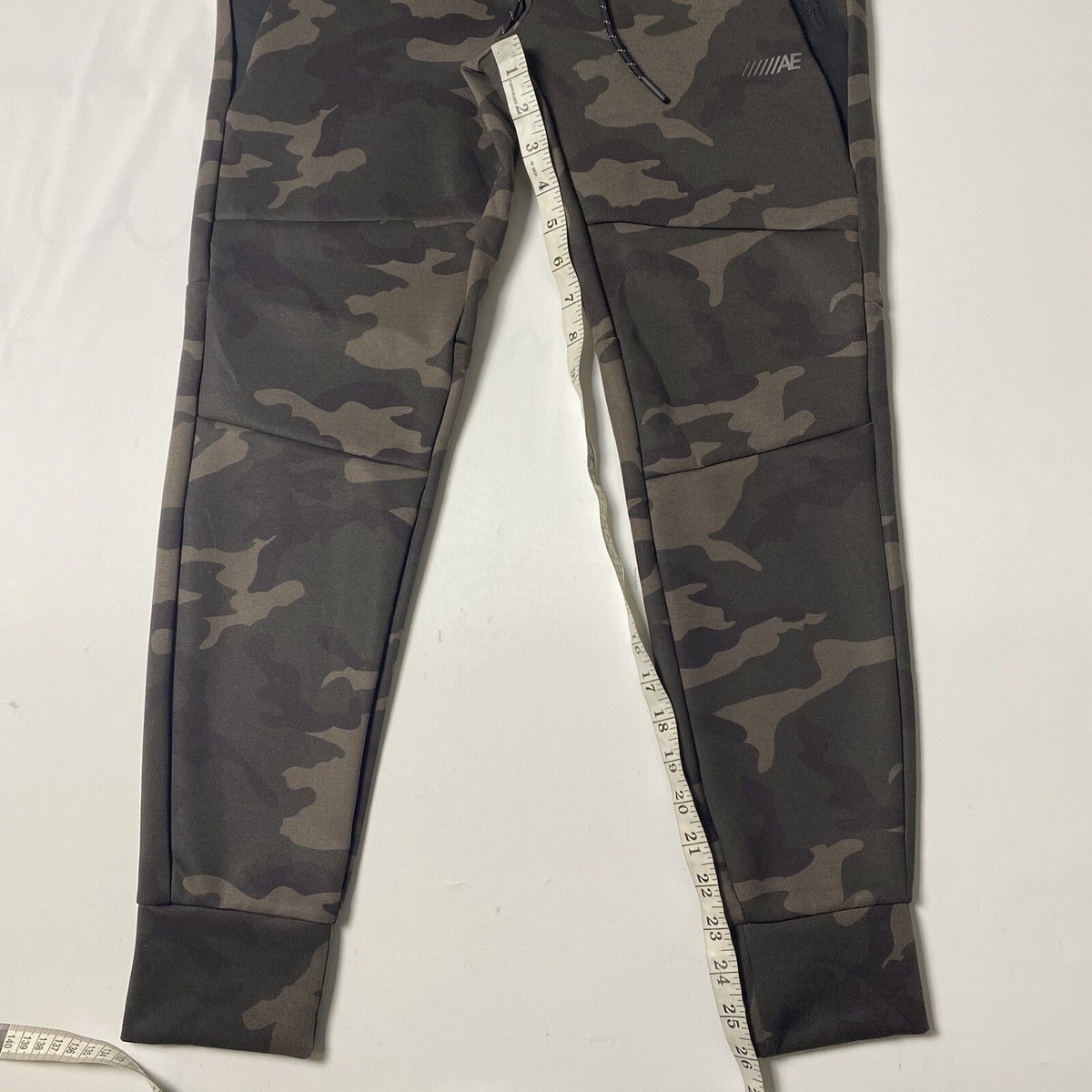 American Eagle Mens XS Green Camo Jogger Sweatpants