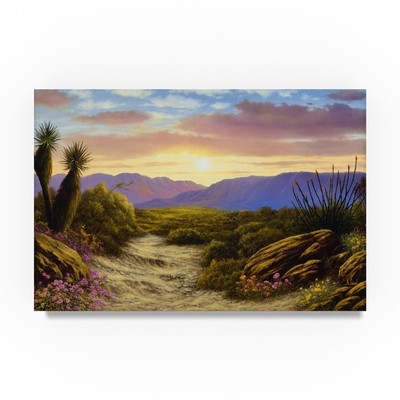 Desert Scene Hanging Art Piece, 22 x 32 in