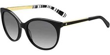 New Kate Spade Sunglasses - Amaya Black Pattern Patrn / Grey Fade 53-18-135 