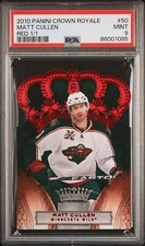 2010 Panini Crown Royale Matt Cullen Die Cut Red 1/1 PSA 9