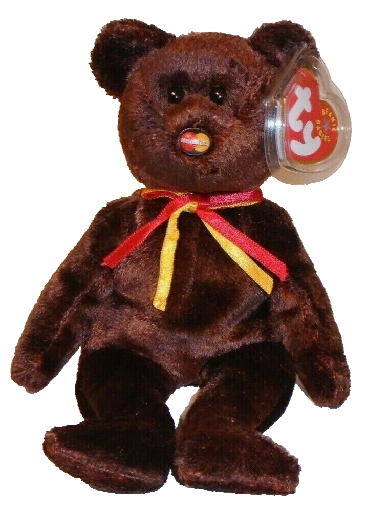 Ty MC Beanie Baby MASTERCARD Bear (Exclusive) 8.5