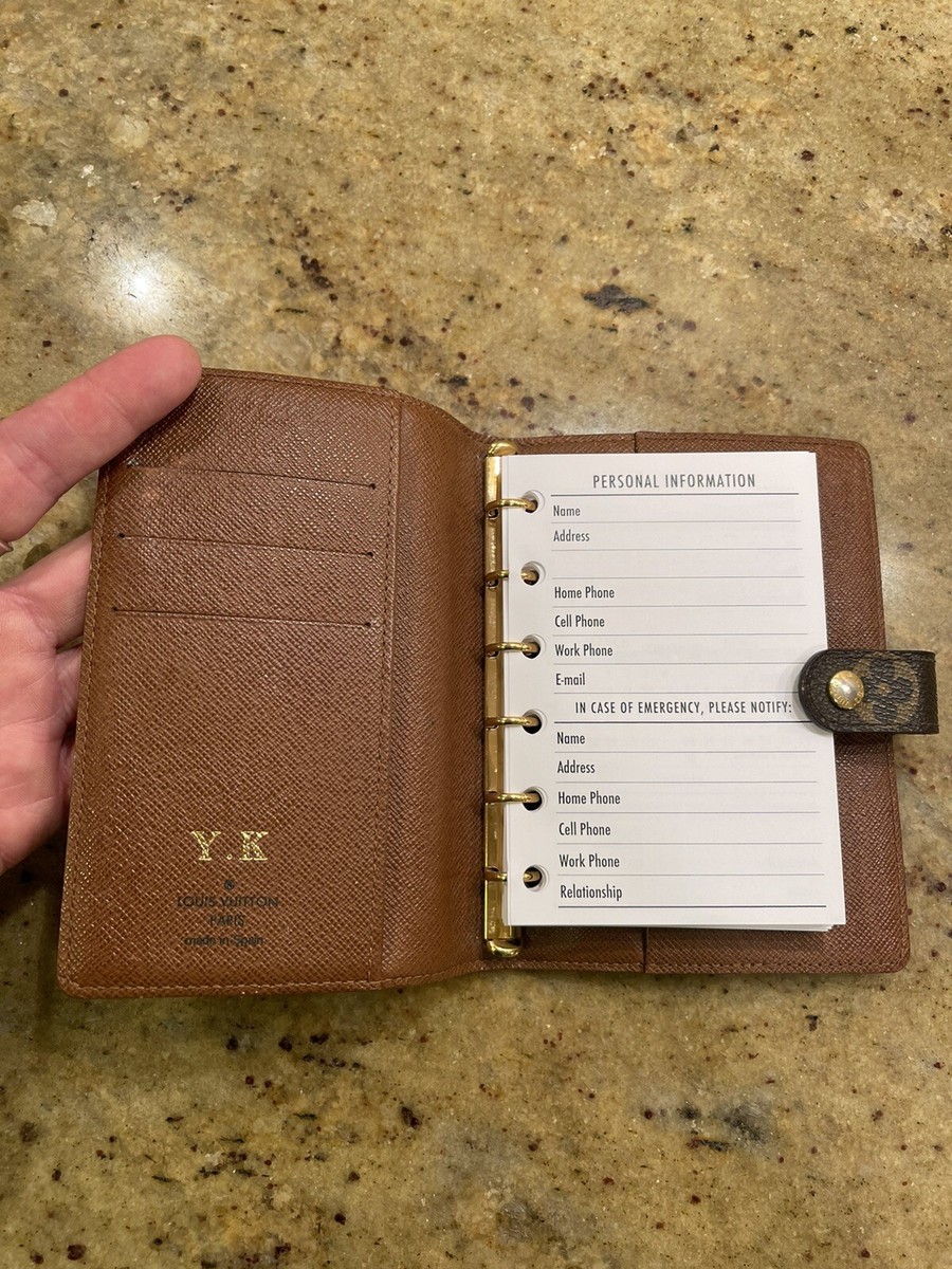 カレンダー/スケジュール LOUIS VUITTON 2026 Calendar FITS Louis Vuitton PM Small Agenda: Weekly & Tabbed