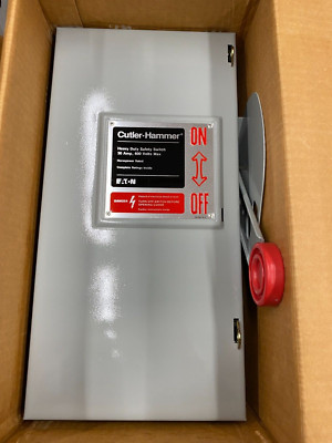 Cutler-Hammer DH261UGK 30A 600V 1PH 2P Non-Fusible Type 1 Indoor Safety Switch
