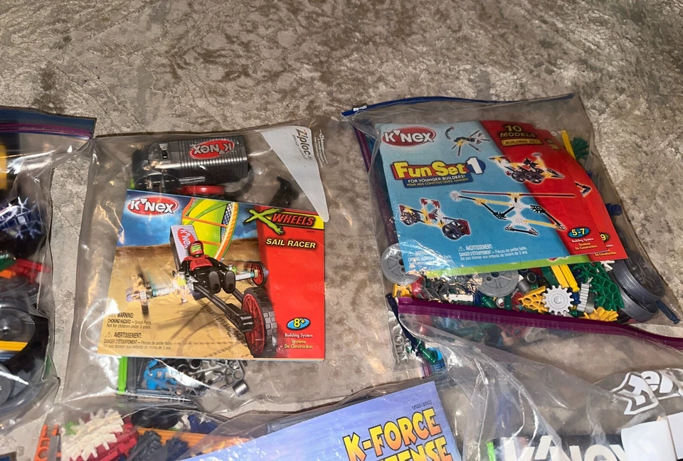 Lote de 6 Juegos K'NEX KNEX De Colección COMPLETOS K-Force Defense Station Vela Corredor Diversión Foto 4 de 4