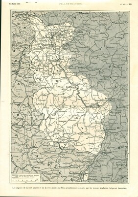 Altes Dokument linkes und rechtes Ufer 1923 aus Zeitschrift