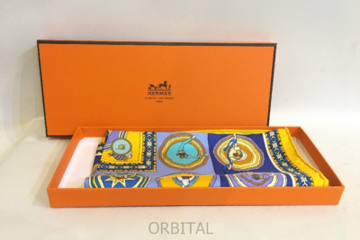 HERMES Petit Carre 45 Belles du Mexique Silk Scarf 41cm Gavroche