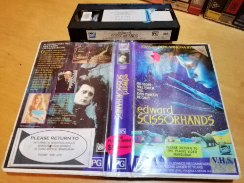 EDWARD SCISSORHANDS (1990) - Fox Video Big Box 1st VHS Issue - COMEDY ROMANCE! - Picture 2 of 3
