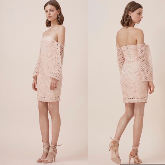 Nuevo con etiquetas $245 Keepskake The Label Talla XS Último Baile Tejido Ajustado Forrado Mini Vestido