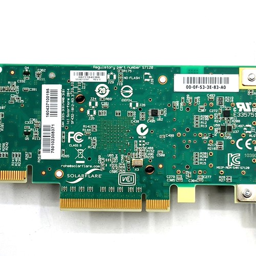 Lot of 10 Solarflare S7120 SF-432-1012-R3.3 High Profile Dual Port 10Gb SFP+ NIC - 第 3/4 張圖片
