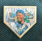 Autographed Ken Griffey Jr Sportacular Art Home Photo Plate Base Mint.