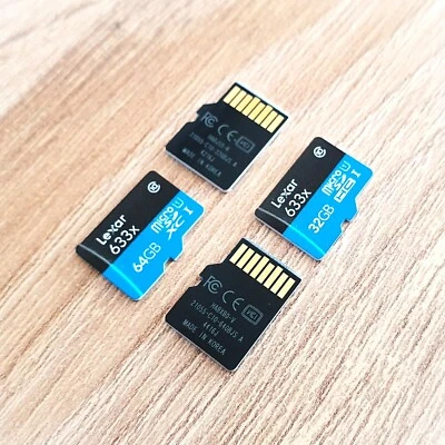 Lexar microSD microSDHC microSDXC 32GB 64GB class 10 microSD Karte+Schutzhülle