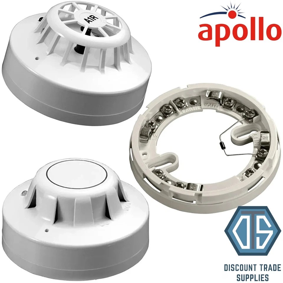 Apollo Series 65 Heat Detector, Optical Smoke Detector & Diode Base