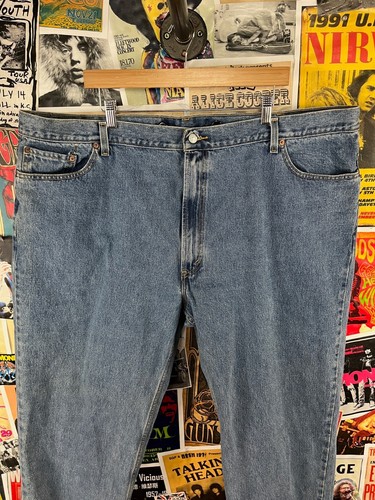 Pantalones de mezclilla azules Levis 550 50x29 3XL de colección para hombre años 90 Y2Ks calce relajado hechos en México - Imagen 2 de 18