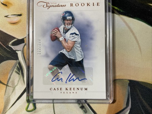 2012 Prime Signatures Football Case Keenum Rookie Auto SP 112/199 - Picture 3 of 7