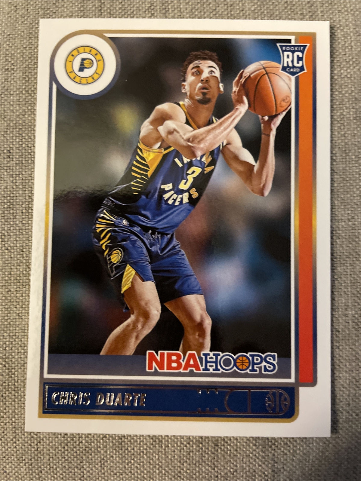 2021-22 Panini NBA Hoops Chris Duarte RC #236 Pacers Rookie Card
