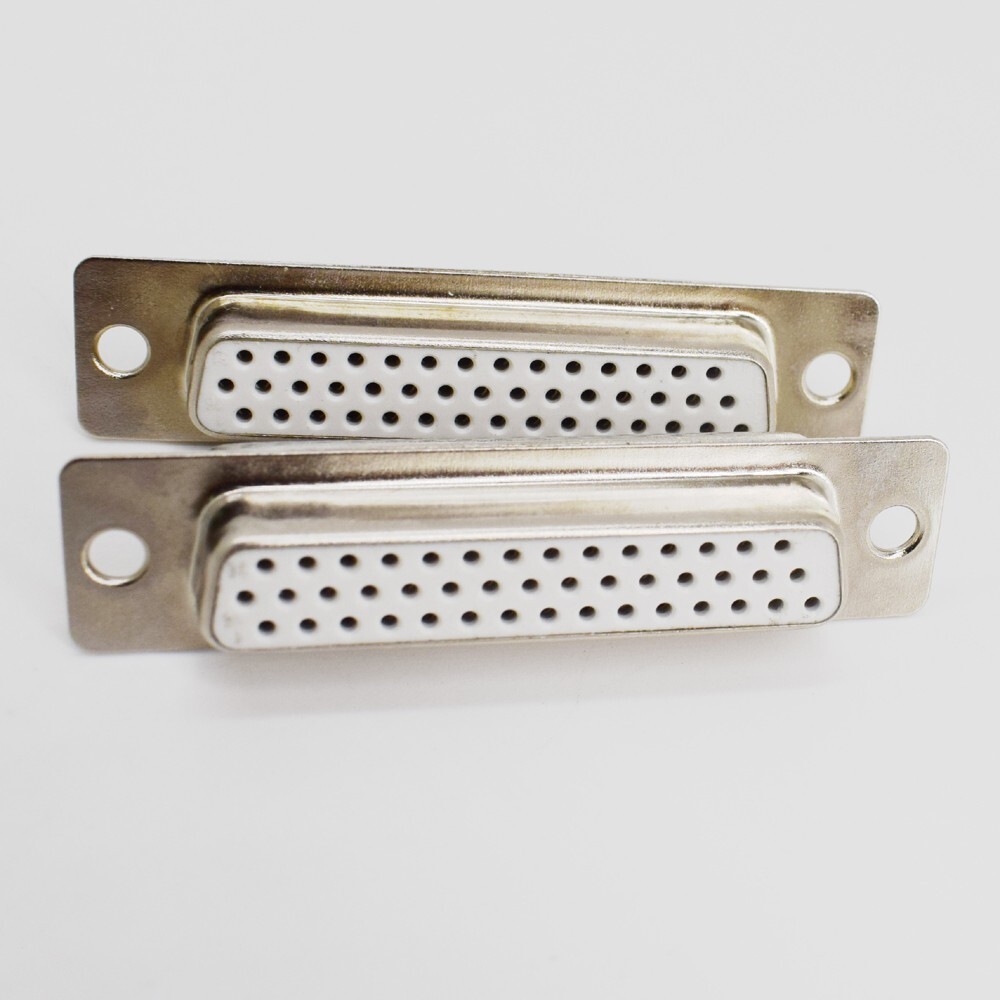 50pcs Gold Pin 44pin 3 Row D-Sub Female Socket Solder