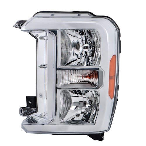 Driver Side Halogen Headlight For 2023-2024 Ford F250 F350 Super Duty – KARPAL – Chrome Housing