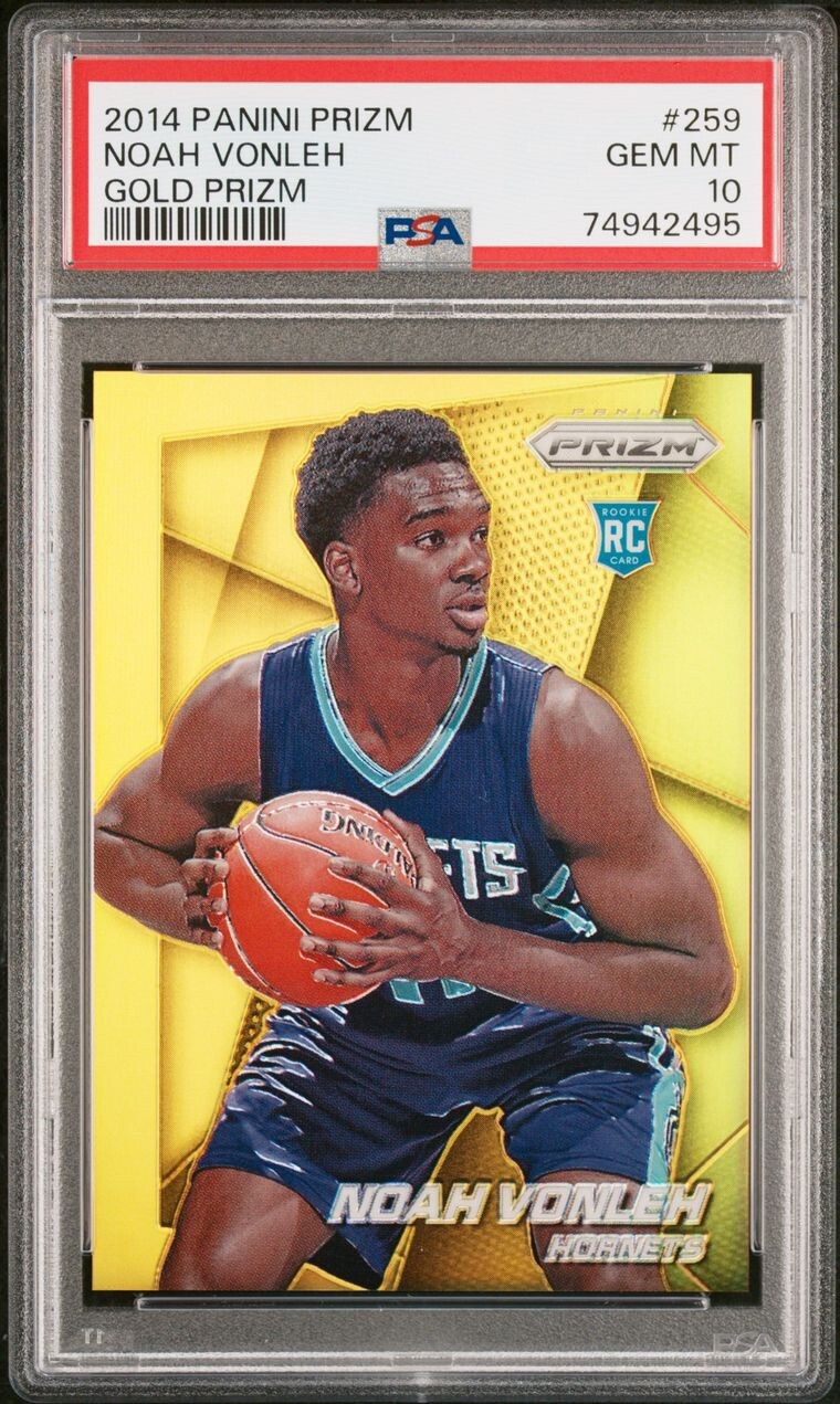 Noah Vonleh 2014-15 Panini Prizm #259 Gold Prizms Rookie RC /10 PSA 10 Gem Mint