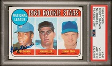 1969 Topps #641 SP Bobby Darwin Rookie Autograph PSA/DNA PSA 4 Auto Grade 10
