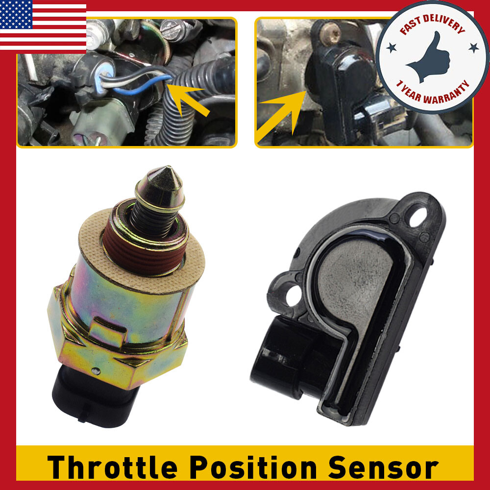 Idle Control Valve and Throttle Position Sensor Compatible with Chevy Blazer Cadillac Camaro