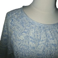 NWT CHAPS Womens XXL Pullover Ski Preppy Long Sleeve Cable Knit Sweater Blue