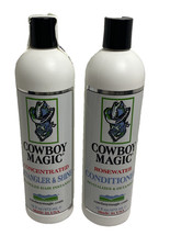 Cowboy Magic Concentrated Detangler Shine Rosewater Conditioner 16oz Bundle