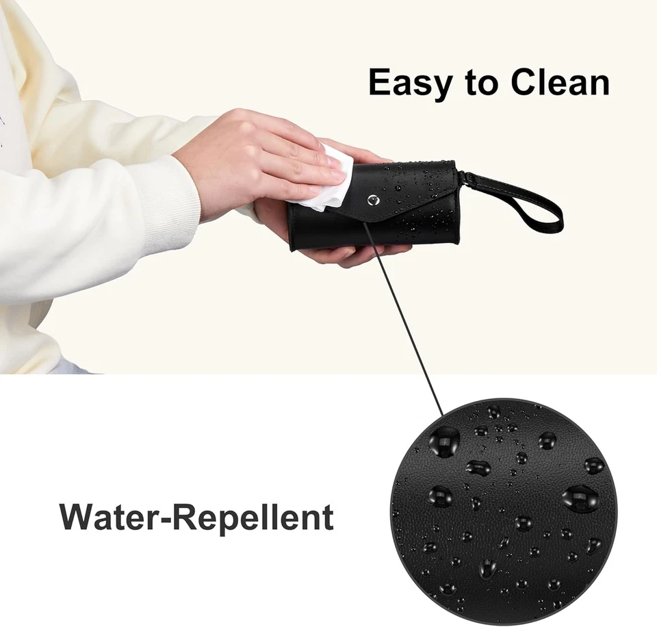 PU Leather Weekly Pill Box Organizer 7 Day Travel Medicine Vitamin Supplement Ho - Image 2 of 4