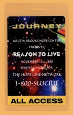 Journey 1999 Tour All Access Laminated Backstage Pass