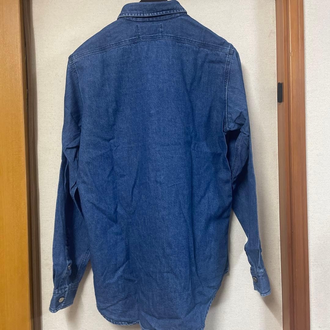 80s Polo Country Ralph Lauren Vintage Denim Work Shirt Boys XL F/S image 3