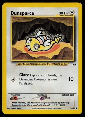 DUNSPARCE - 54 / 75 - Unlimited - NM - Neo Discovery