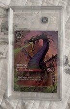 Disney Lorcana 2025 Maleficent Monstrous Dragon 5/P3 Cold Foil Tag Gem Mint 10