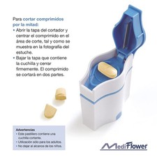 Mediflower 3-in-1 Pillendose: Dose Schneider Mörser