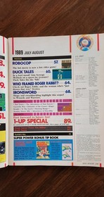 Nintendo Power July / August 1989  Mega Man II NES Cover w/ Robocop Poster
