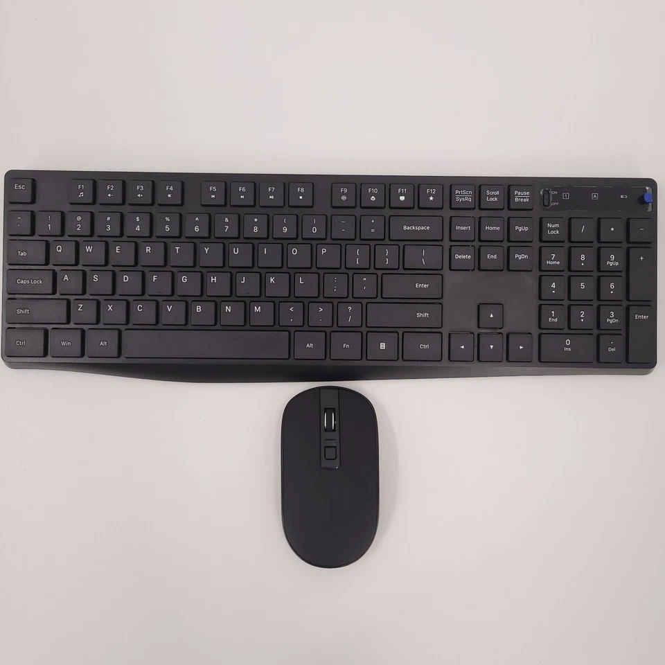 Wireless Keyboard & Mouse Combo PC230A Black Slim Cordless PC Computer *READ* - Image 3 of 4