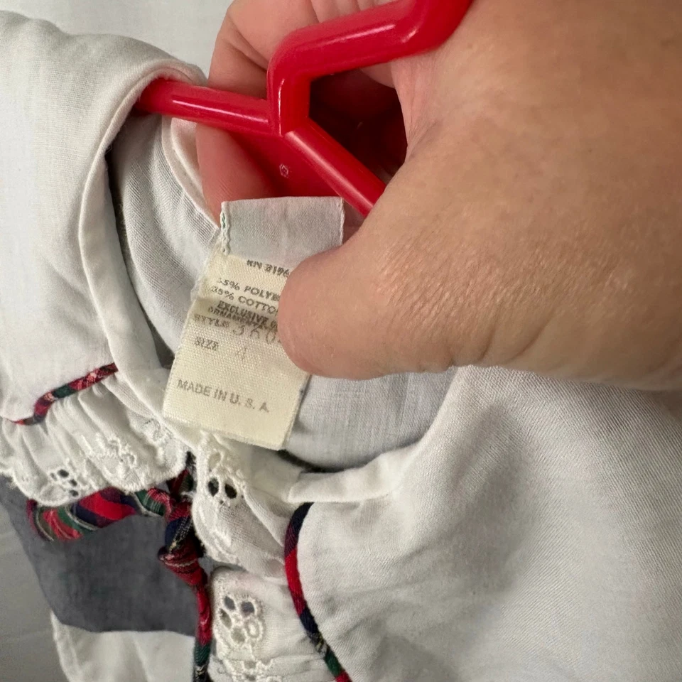 Peaches N Crema Vintage Niñas Pequeñas Pantalones Chaqueta Top Conjunto Conjunto Talla 4 EE. UU. Foto 4 de 4