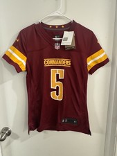 Nike Washington Commanders NFL Jersey Daniels #5 Burgundy Yellow Football Size S