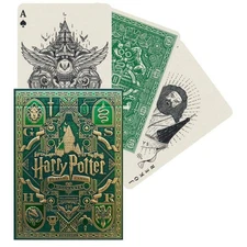 Harry Potter Slytherin Green Playing Cards Deck Theory 11 Magic Cards NEW