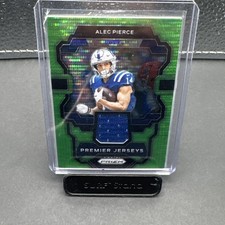 2023 Panini Prizm Alec Pierce Premier Jerseys Green Pulsar Jersey Relic #PJ-AP