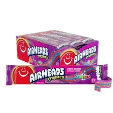 Airheads Xtremes Very Berry Flavor 18 count 2 oz ea 1  box